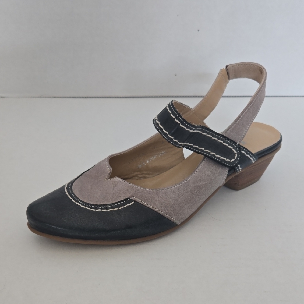 FIDJI Black and Gray Heels